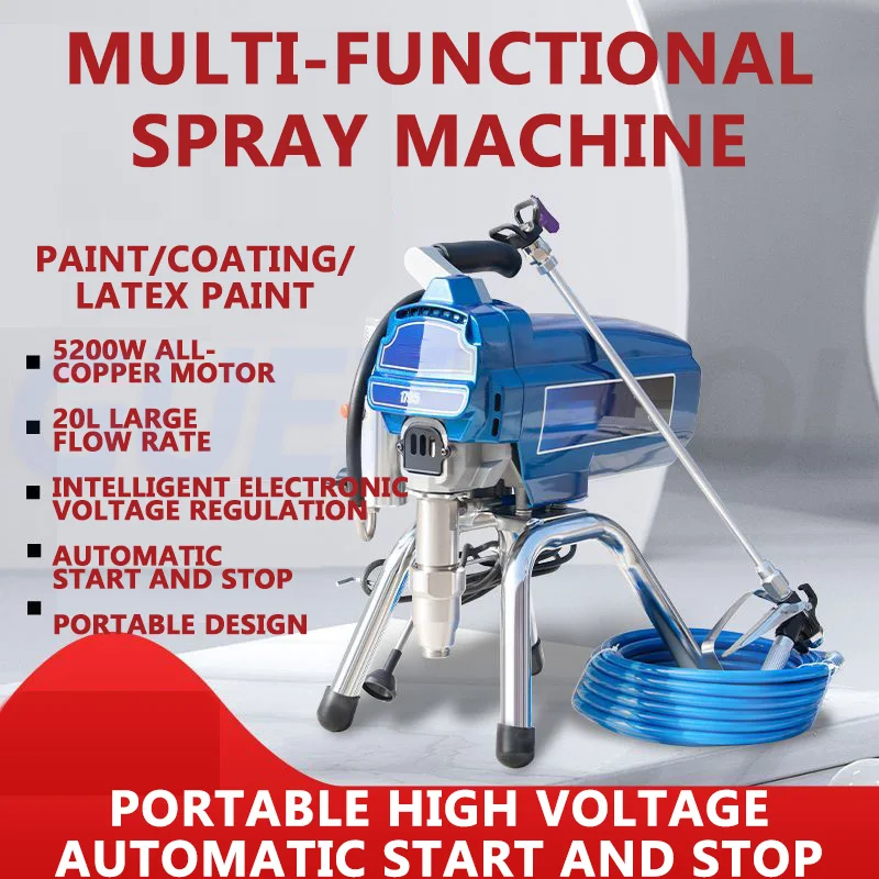 

Airless Spray Gun 6.5L/8L/12L High Pressure Paint Sprayer Machine Multi Function For Coatings Convenient High Flow Spraying Gun