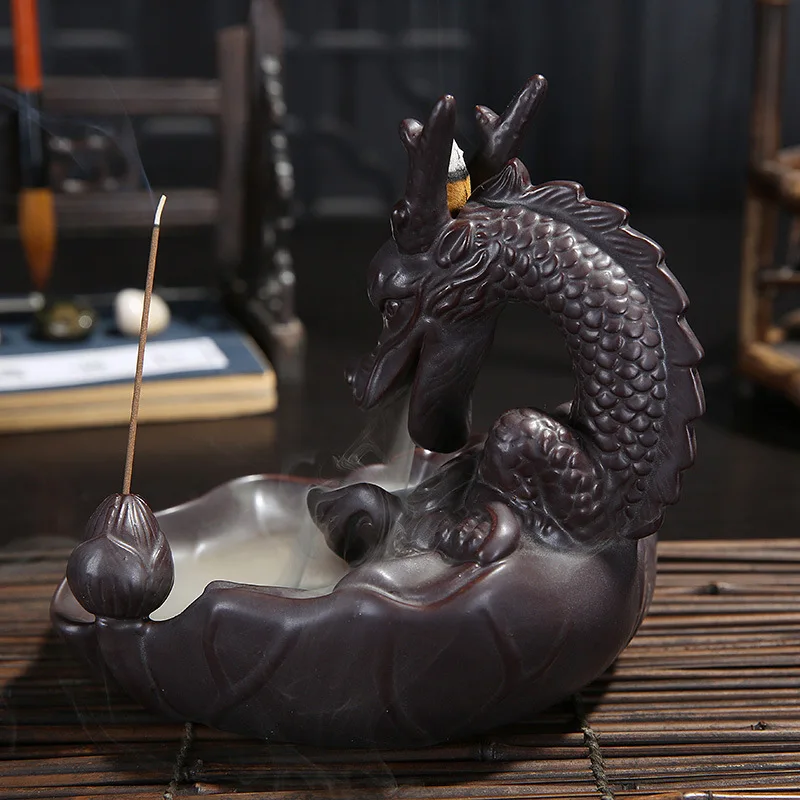 Backflow Smoke Will Flow Back Incense Burner Creative Gift Office Home Support Dropshipping