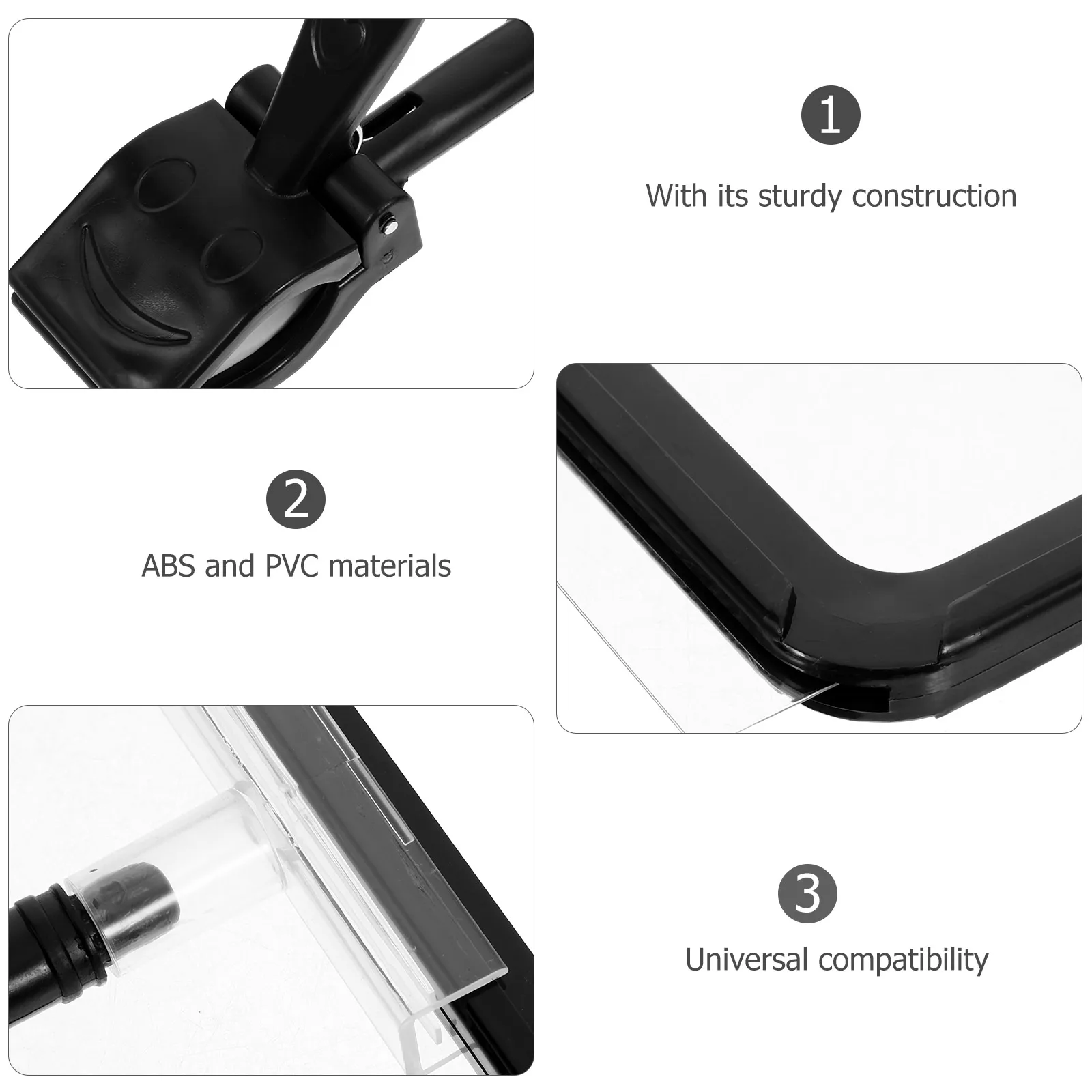 

Price Tag Removable Clip Label Display Holder Universal Clips Plastic Merchandise Sign Black