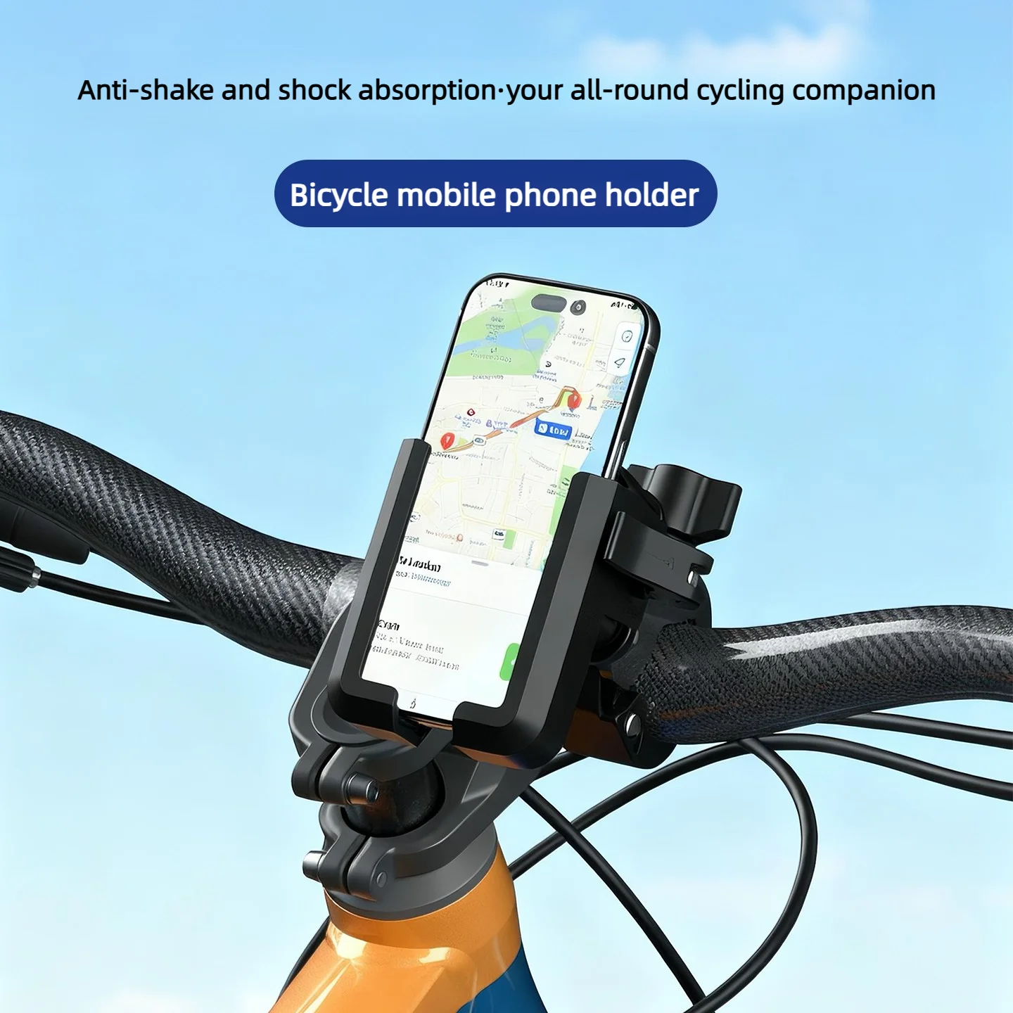 Uchwyt na telefon do roweru, [Kompatybilny z kamerą] Uchwyt na telefon do motocykla, skutera elektrycznego, roweru górskiego, crossa i motocykla - 360 stopni — zdjęcie produktu 5