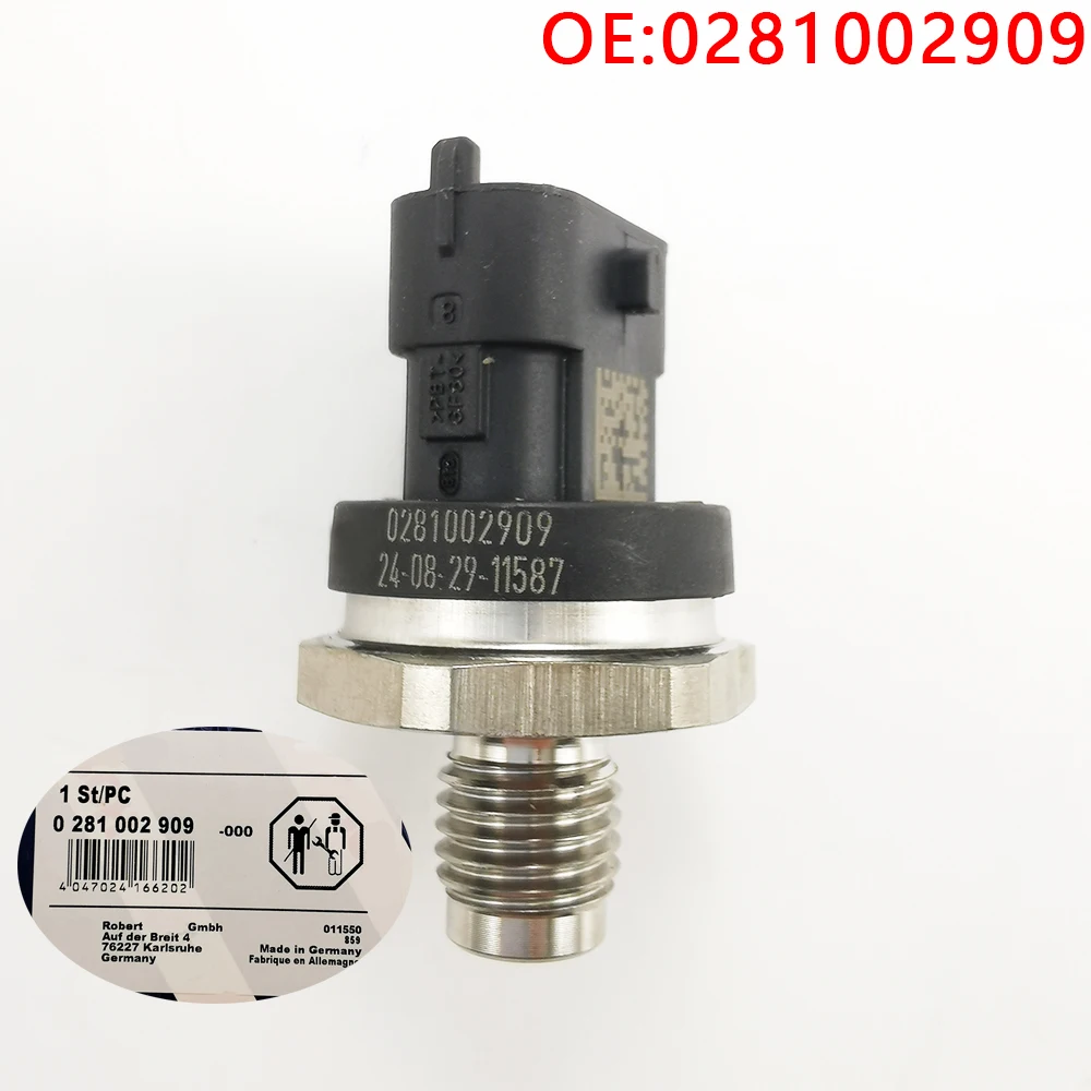 0281002909 Fuel Rail Pressure sensors OEM  0281002867/7701069617 /8200600206 for HHYUNDAI Tucson KKIA Sportage FFIAT DUCATO BMMW