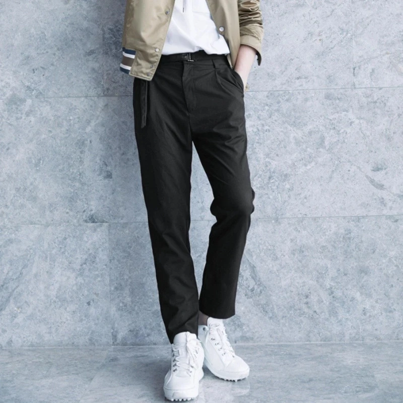 

Men's Straight Leg Pants Spring And Autumn New Solid Color Simple Charm Youth Fashion Casual Large Size Straight Leg Pants