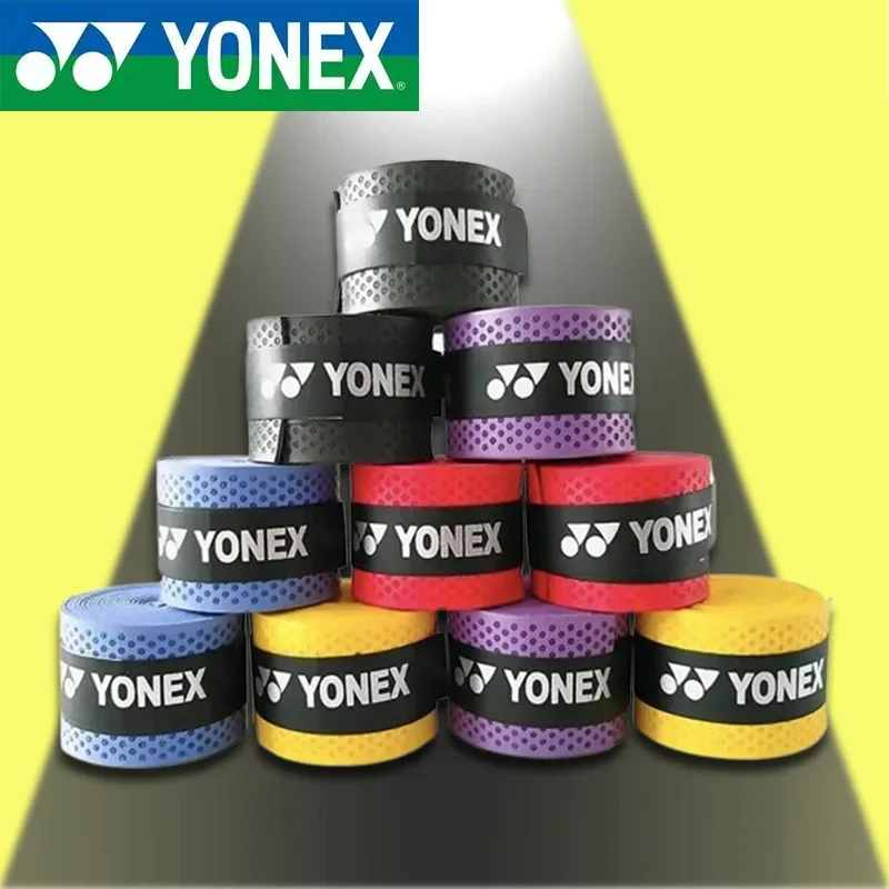 

YONEX Overgrip, поглощающая пот, противоскользящие ручки для ракетки толщиной 5 мм, обертка для бадминтона, теннисная ракетка для бадминтона, противоскользящая лента для ракетки