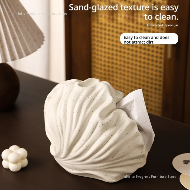 Restaurant Kitchen Tissue Boxes Homestay Nordic Storage Simplicity Tissue Boxes Coffee Table Porcelain Home 티슈박스 MH40ZJH