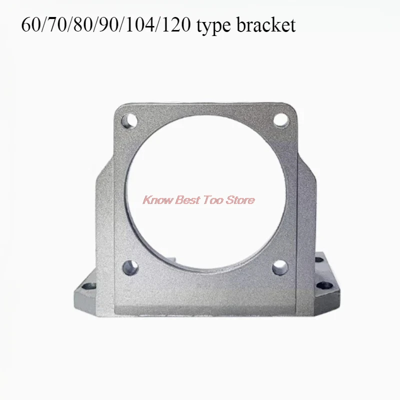 1PCS Motor Fixing Bracket for Mounting Motor Support Base 60/70/80/90/104/120 Type Bracket Aluminium Alloy 4-Hole Base Support