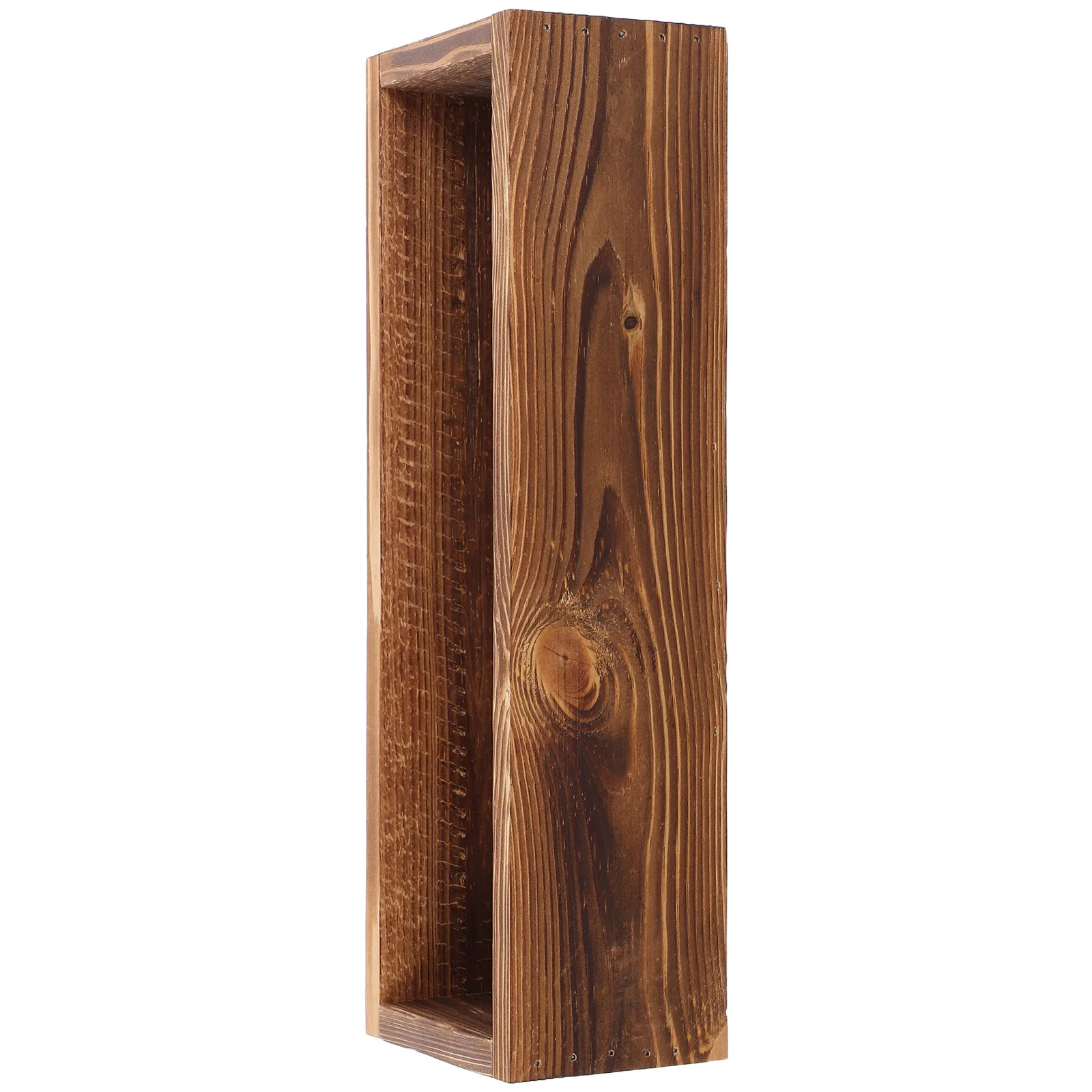 

Rustic Wooden Flower Pot Retro Style Wooden Planter Box for Garden Balcony Office Decorative Succulent Wood Planter