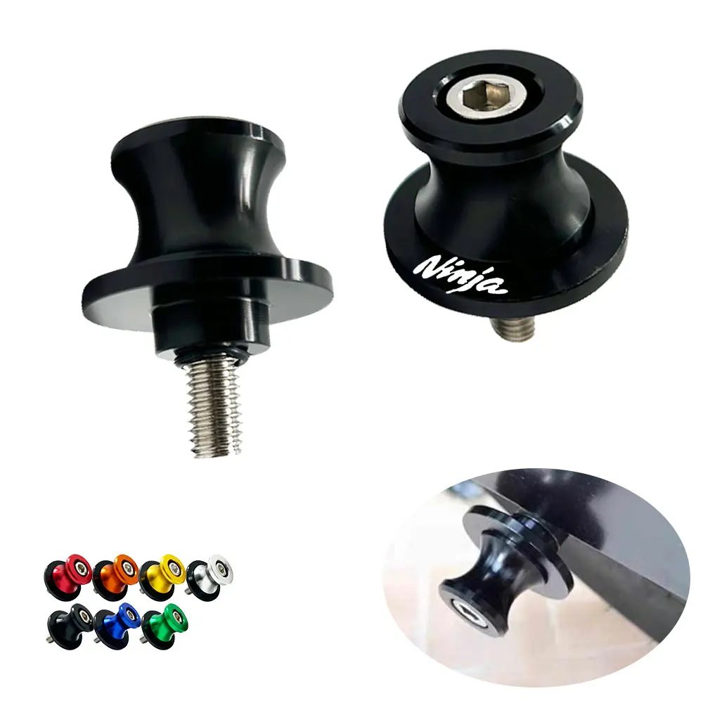 

Fit For Kawasaki Ninja 250 300 400 500 650 ninja400 Motorcycle Swingarm Spools Slider Swing Screw Sliders Spools Stand Arm 10MM