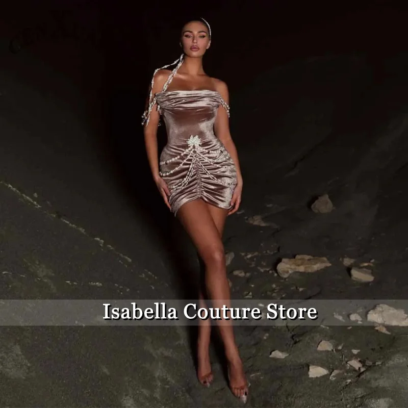 

Stylish Sheath Mini Homecoming Dress with Beads Off the Shoulder Girls Dresses for Girls Robes De Soiree Customized