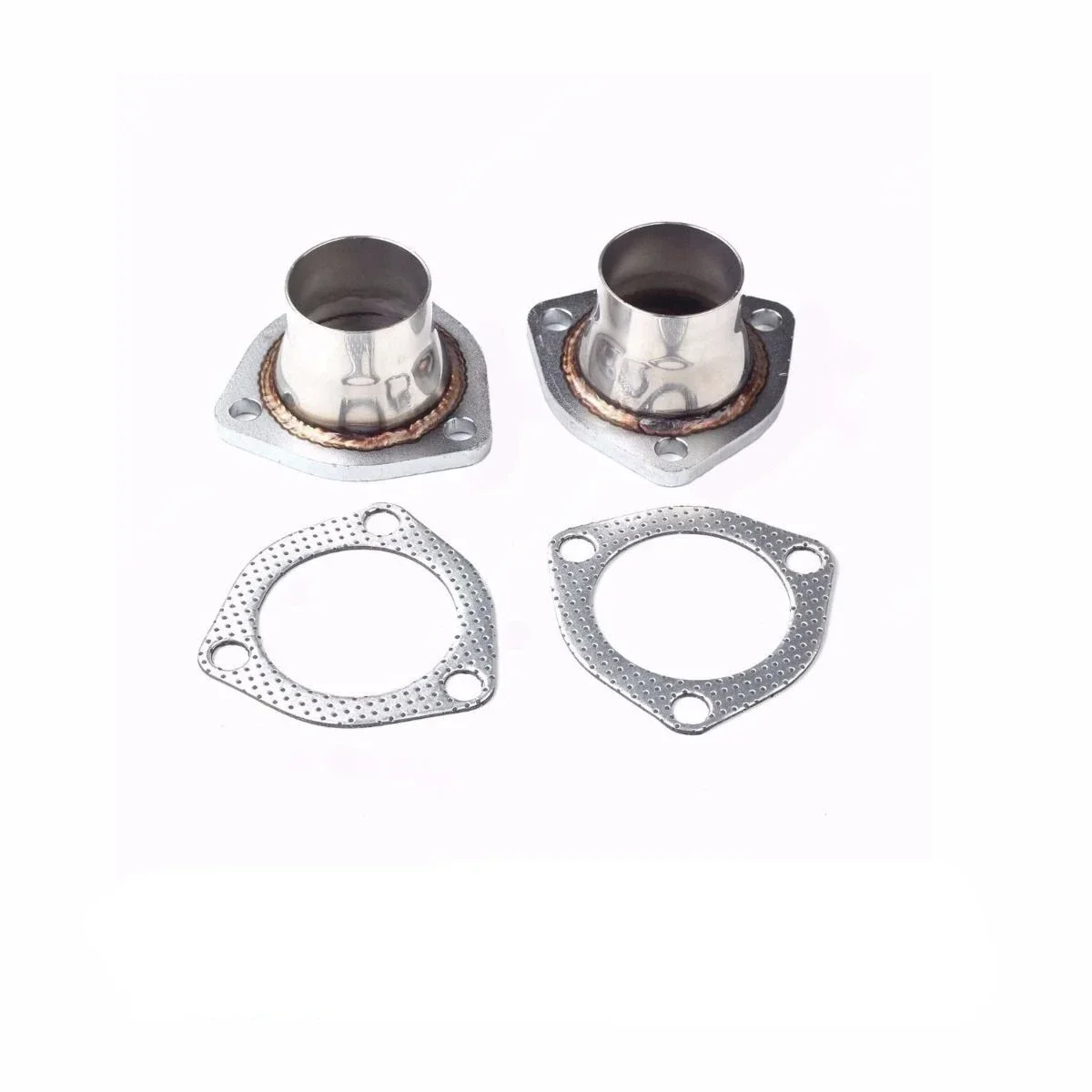 

In stock Exhaust Pipe for CHEVY SBC HUGGER SHORTY T304 RACE HEADER Fits V8 Engines From Standard Exhaust Pattern 283, 305, 327,