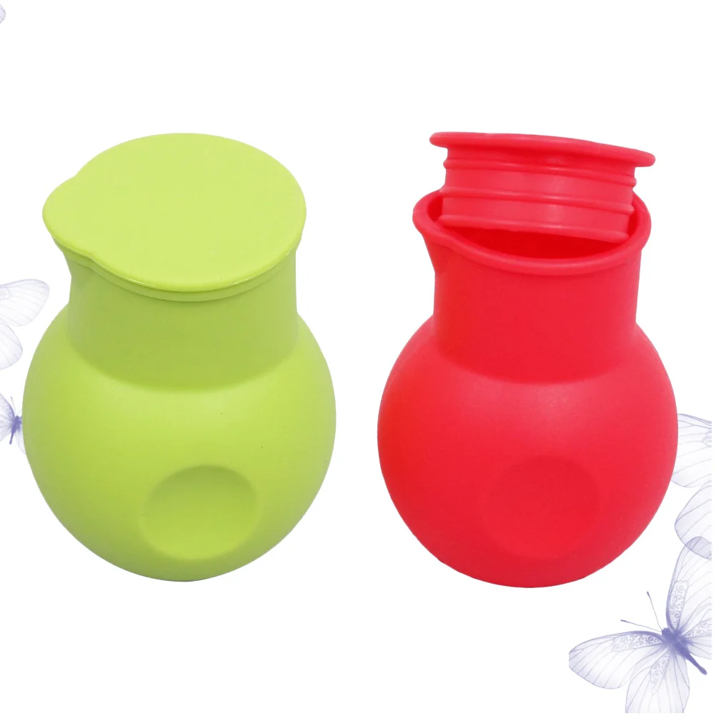 2 pezzi in silicone per fusione del cioccolato flessibile per microonde strumento per versare il burro fuso calore salsa al latte strumento di cottura