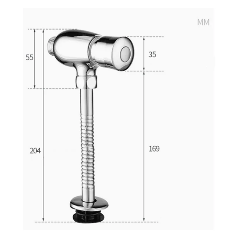 ABMH-صمام تنظيف المرحاض، صمام تدفق المبولة المضغوط يدويًا، أداة تنظيف اليد بالضغط #4