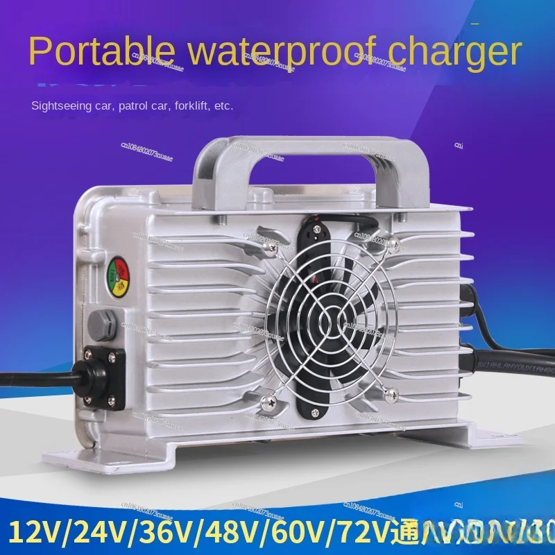 24V30A Forklift 48V25A Electric Sightseeing Car Charger 72V Four-wheeled Vehicle Sweeper Input 110V