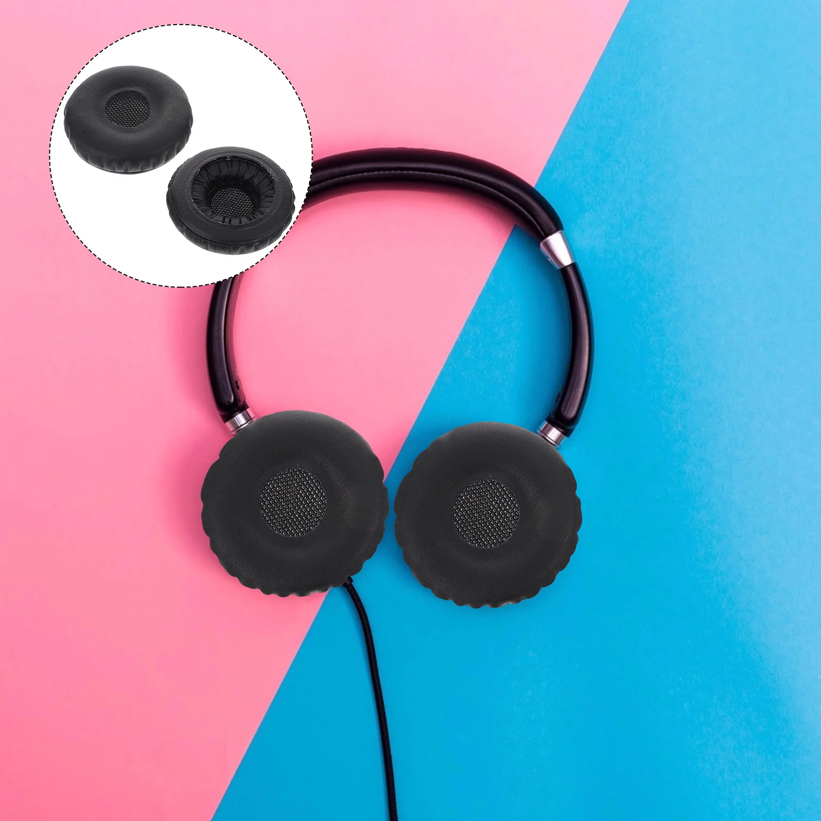 

2Pcs Elastic Headphone Covers Soft Comfortable Ear Pads Replace Old Covers Protect Ears Well Long Time Use Good Music Quality