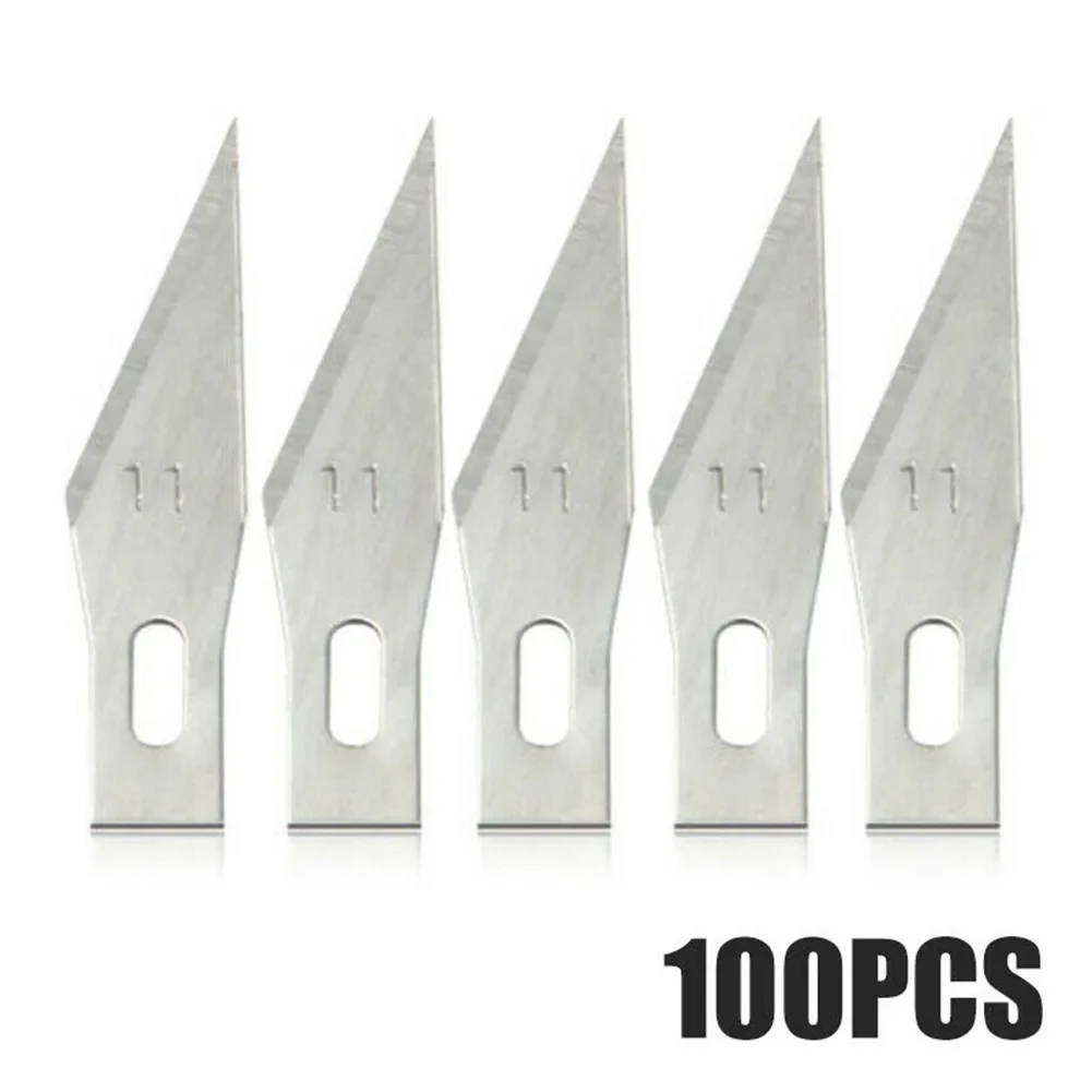 50/100PCS 11# Blades Stainless Steel Engraving Knives Blades Woodworking Tools Blade Graver Craft Scalpel Knives Blade