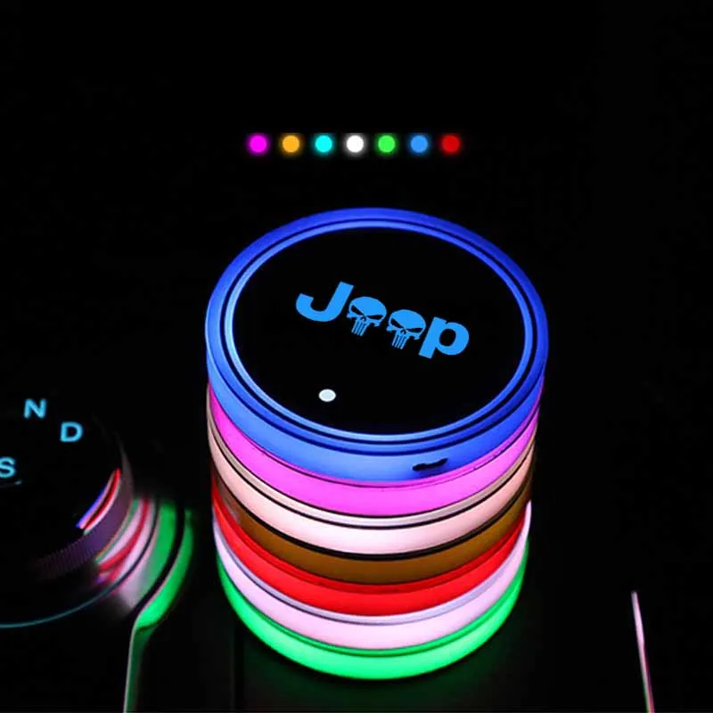 Seven colors car sticker interior decorative ambient light LED in the car For jeep  Auto Accessories