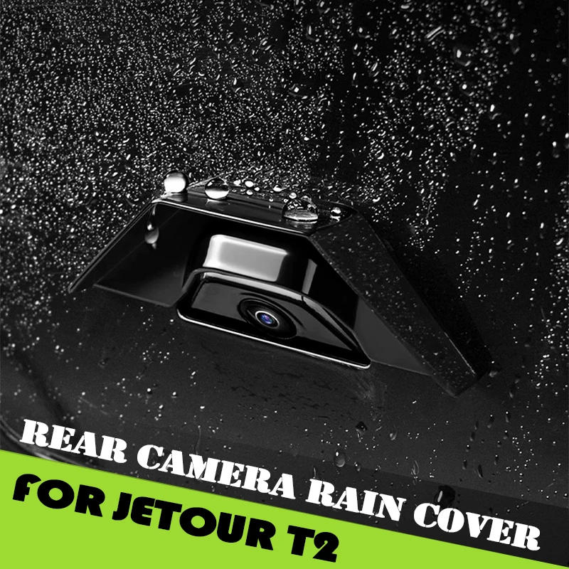 Rear Camera Rain Cover Fit for Jetour Traveller T2 2023 2024 2025 Streaming Media Lens Cover Rain Resistant Eyebrow Accessories