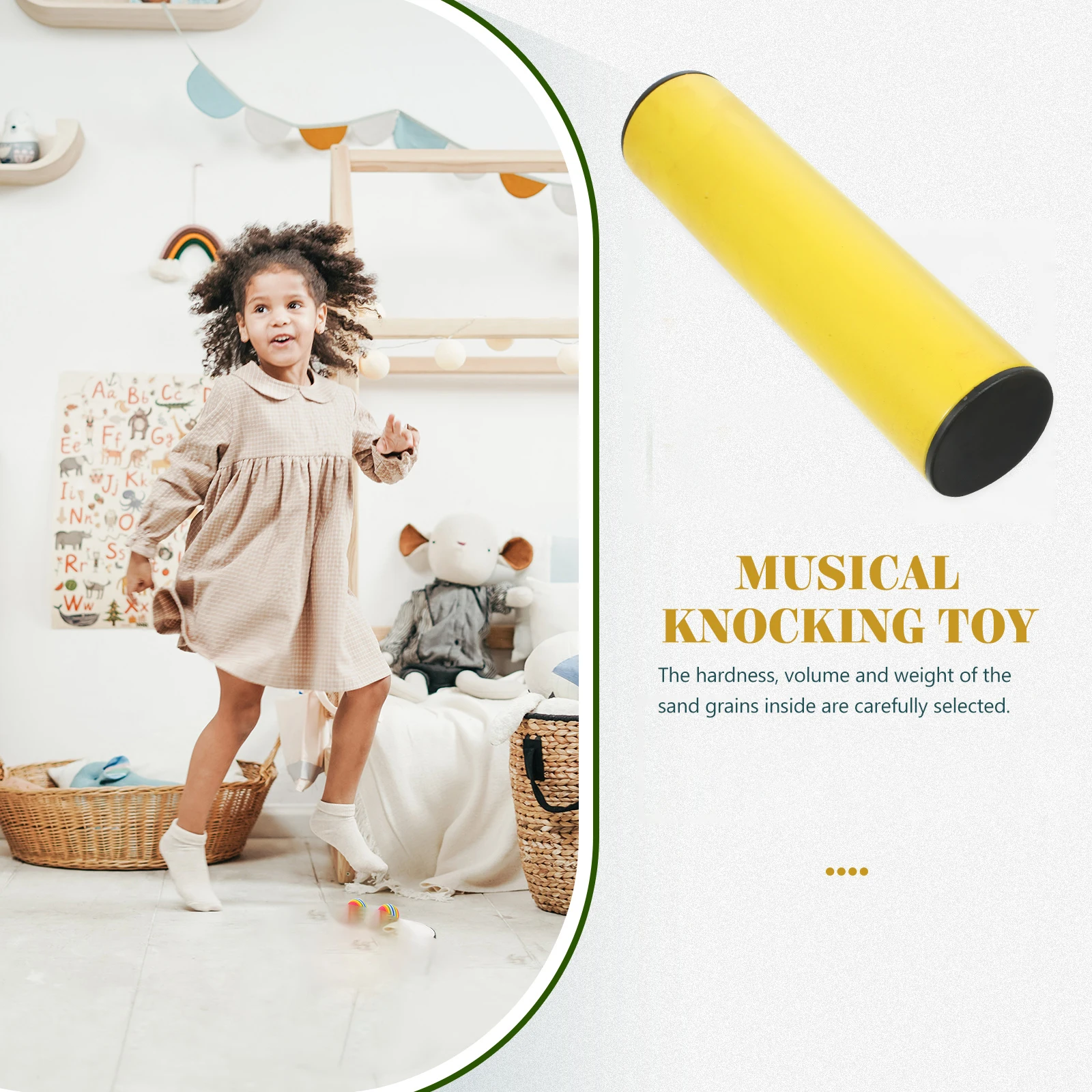 

Percussion Instrument Sand Tube Party Noisemaker Toys Metal Shaker Hammer Maracas Child