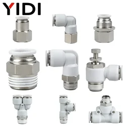 10pcs Pneumatic Fittings Connection 3/8 1/2 1/4 1/8 inch to 12mm 10mm 8mm 6mm 4mm 5/16 5/32 air hose Tube Pipe Fitting Connector
