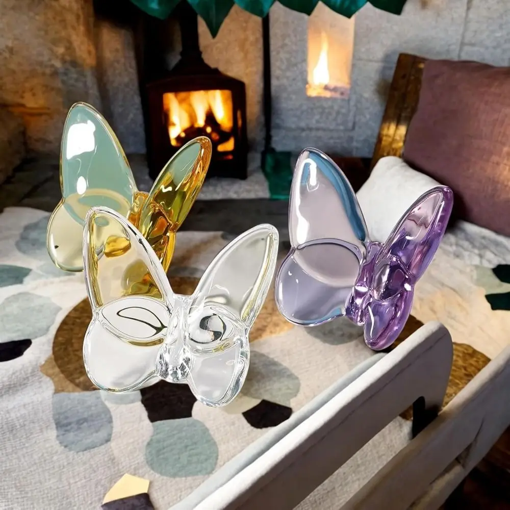 Multiple Color Crystal Butterfly Figurines Reflective Super Winkling Flying Butterfly Collectible Home Decor Vivid