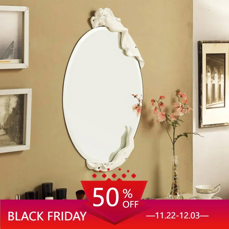 Decoration Home Decorative Wall Mirrors Macrame Makeup Irregular Aesthetic Mirror 3d Espejos De Pared Room Ornaments