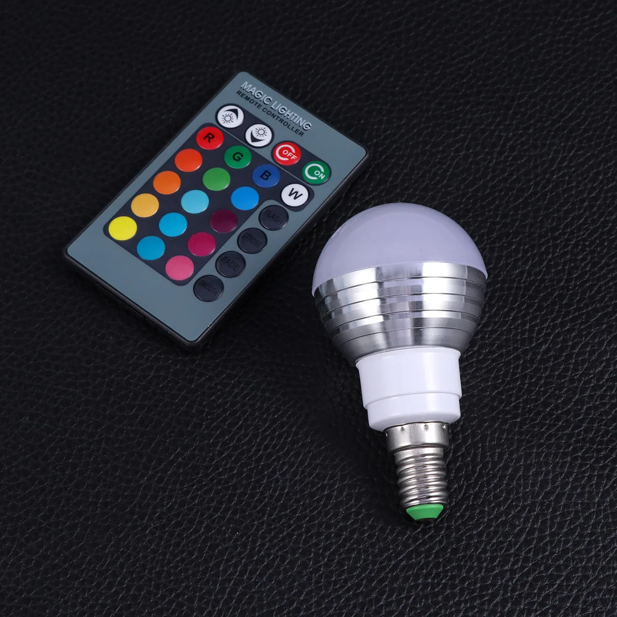 3W Rgb Gloeilamp E14 Verstelbare Modi Afstandsbediening 85-265V Laag Stroomverbruik Thuis Bar Club Rgb LED Lamp