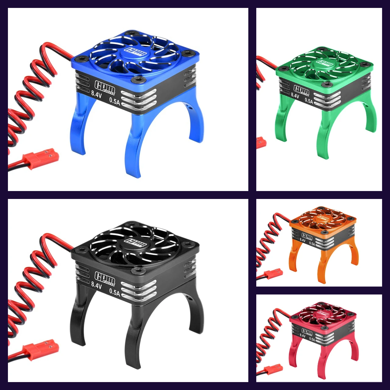 

Высокоскоростной охлаждающий вентилятор GPM, 20000 об/мин, совместимый с двигателем 36 мм Mini XRT, Mini Maxx, Mini Slash, Mini Rally, Jato