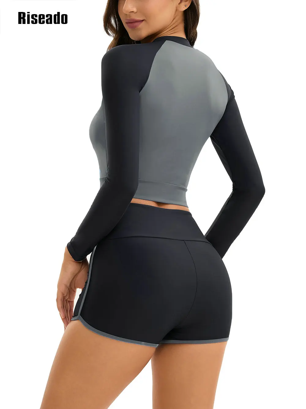 Two Piece Tankini Swimwear Woman 2025 High Waist Tummy Control Full Cover Conservative Swimsuit with Shorts