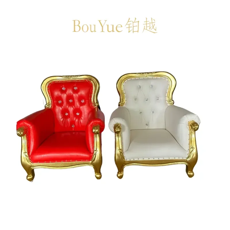 Custom Kids High Back Throne Chair for Children Party Decor Royal Style Seating Furniture Birthday Celebration Event Supplies