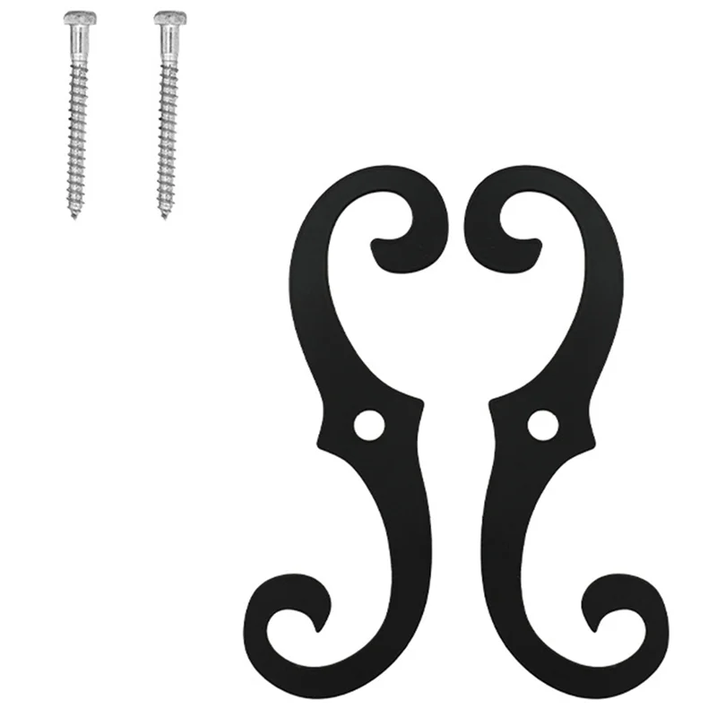 

ABGH-Shutter Dog Holders Cast Iron Shutter Fasteners External Shutter Tieback Hardware Mounting Screws Included