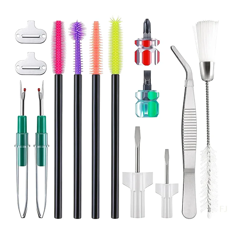 

[YU]14Pcs Sewing Machine Cleaning Kit Sewing Machine Repair Tools Double Headed Brush Screwdriver Tweezers Repair Cleaning Tool