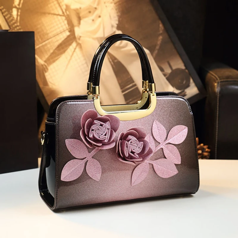 Designer Brand Flower New Leather Shoulder Tote Handbag Crossbody Bags for Women