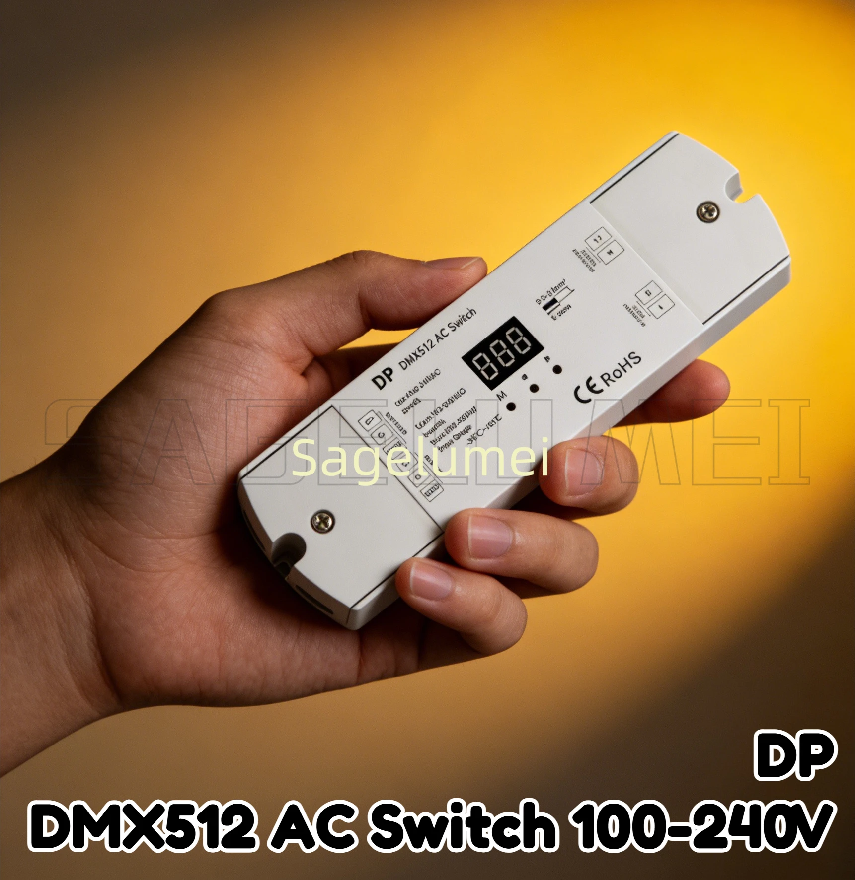 AC110V 220V 1CH*5A 500-1200W Skydance DP DMX512 Switch RDM DMX Decoder Stand-Alone Function/Numeric Display For LED Lights