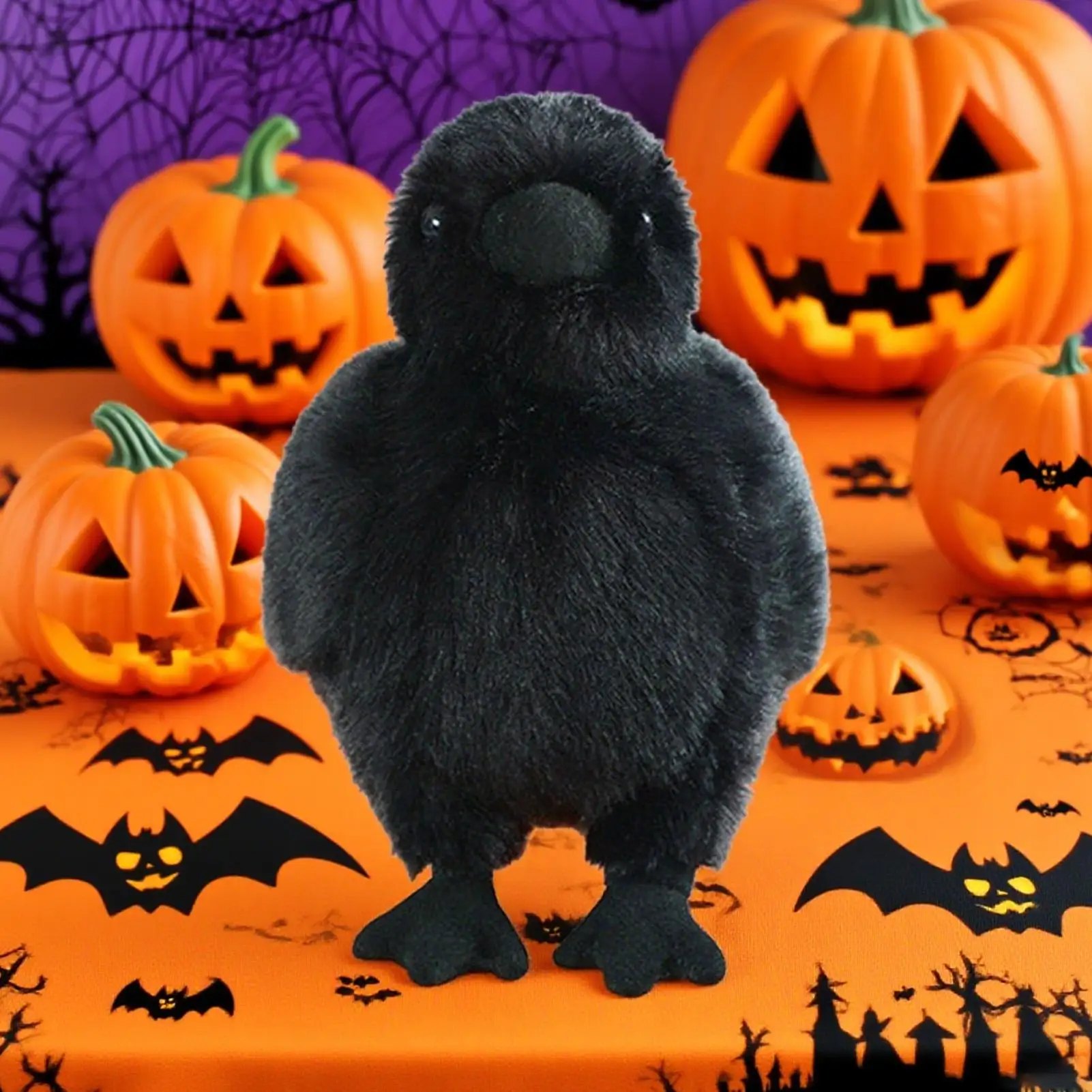 

Stuffed Crow 6 Inch Animal Throw Pillow Decor Gothic Soft Plush Crow Toy Crow Plush for Kids 3 Years Halloween Party Decoration
