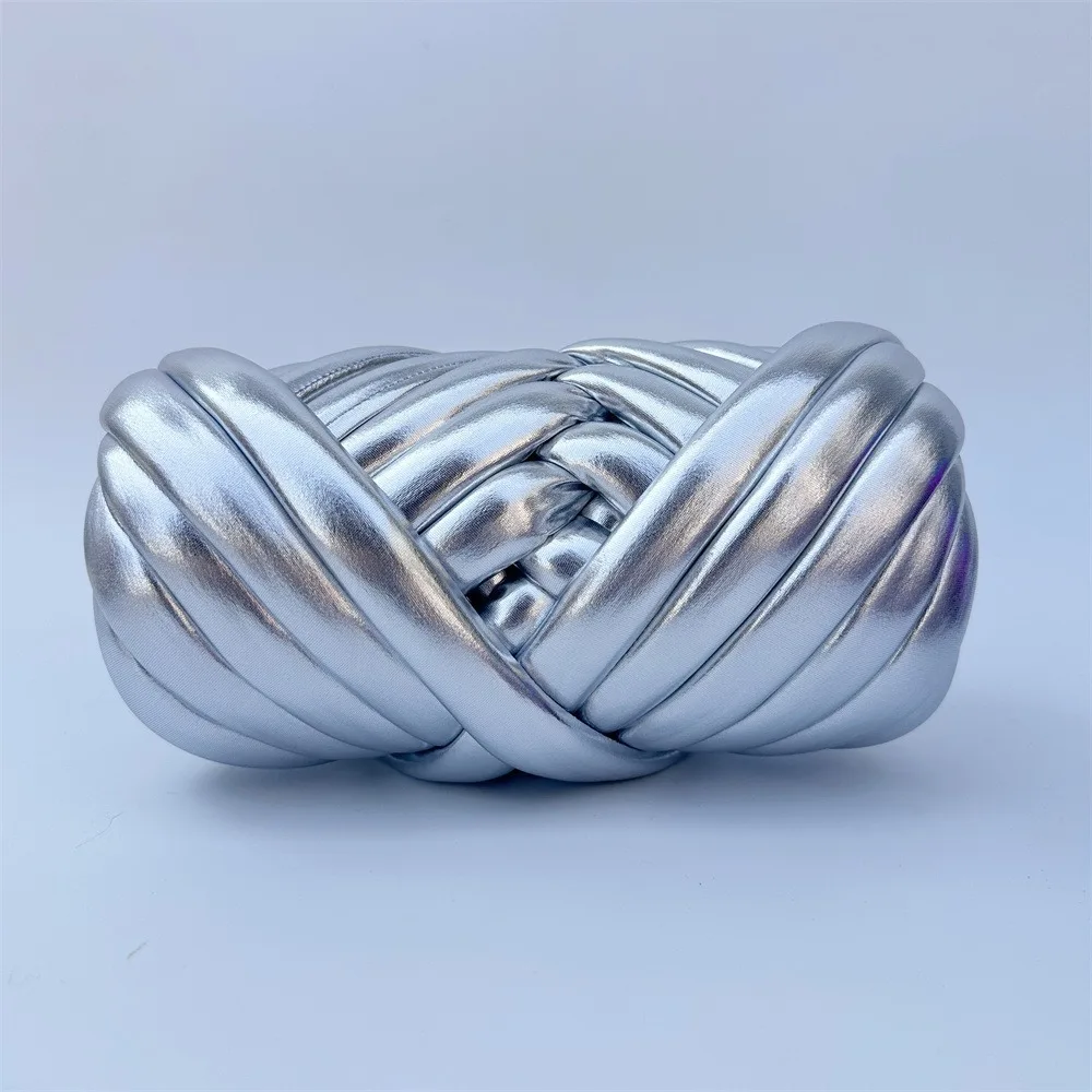 

500g Thick Texture Imitation Metal Leather Yarn DIY Hand Knitting Chunky Yarn Leather Finish Giant Yarn