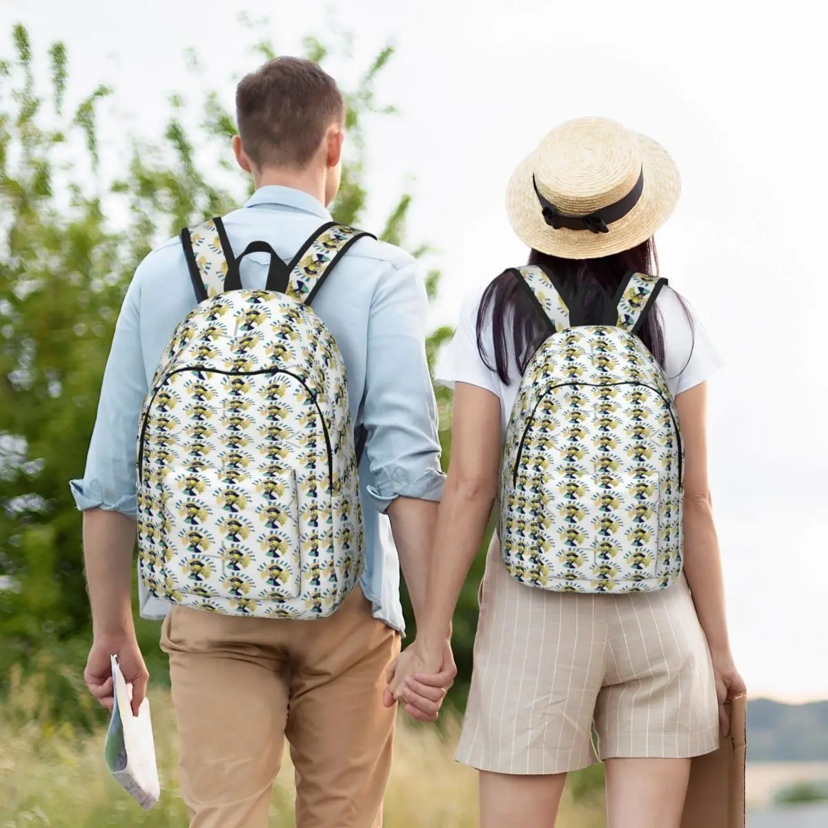 الأفضل في أن تكون ضعيفة! حقيبة ظهر كابتن بلو (جوكر غامض) بسيطة وأنيقة من القماش للنساء #5