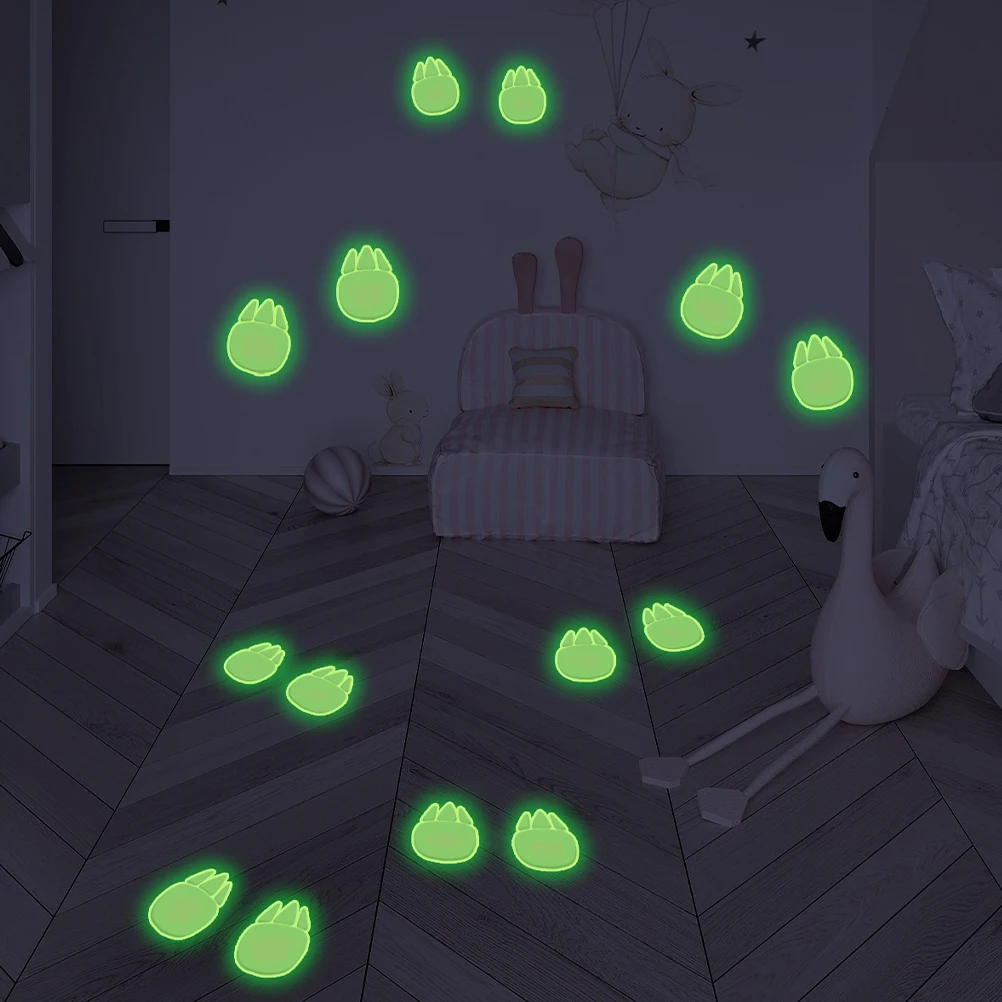 2 ورقة ملصقات تتوهج في الظلام غرفة الاطفال ديكور الكرتون البلاستيكية جدار ملهم ديناصور جدار صائق الطابق الديكور الديناصورات