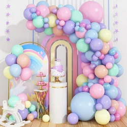 Macaron Birthday Balloons Garland Arch Kit Birthday Party Decorations Kids Birthday Party Supplies Baby Shower Decor Balloon