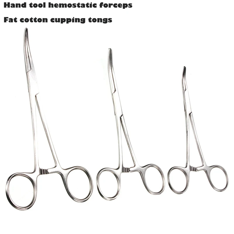 Imagem -04 - Justinlau-ferramenta Mão Fórceps Hemostático Fat Cotton Cupping Alicate Pet Hairpin Ferramenta de Depilação Curvo e Ponta Reta 1220cm