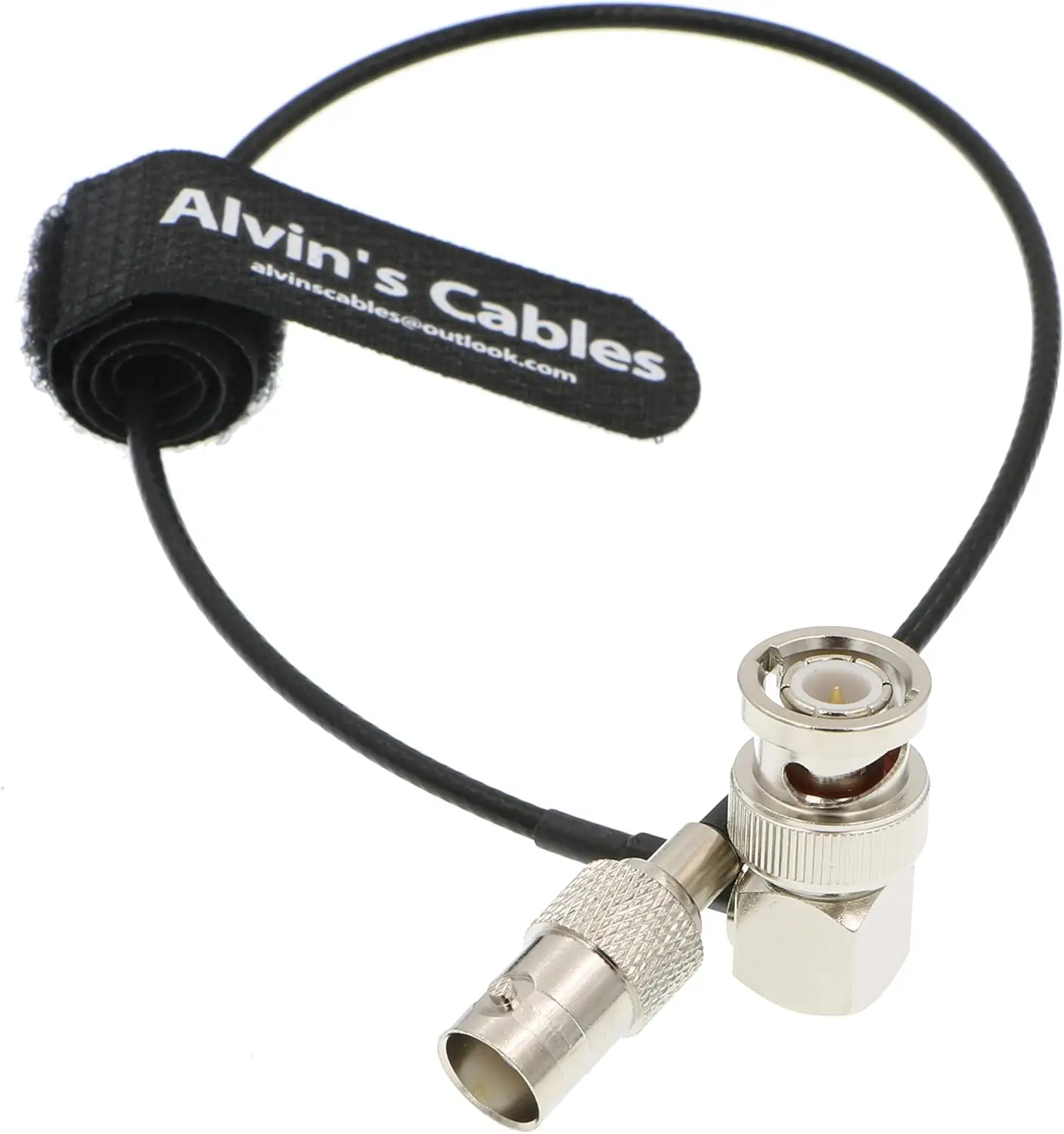 كابلات ألفين BNC الزاوية اليمنى ذكر إلى كابل SDI أنثى BNC للكاميرا 50 أوم