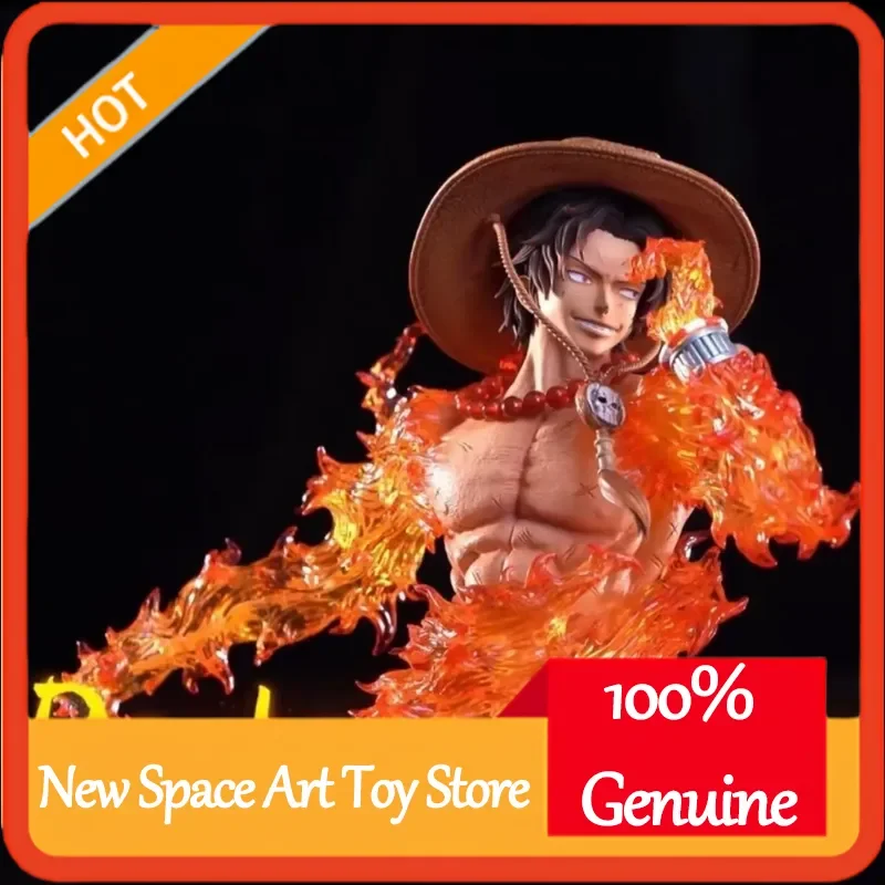 One Piece Portgas D Ace Leuchtende Büste GK Actionfigur PVC Sammlermodell Desktop-Statue für erwachsene Sammler