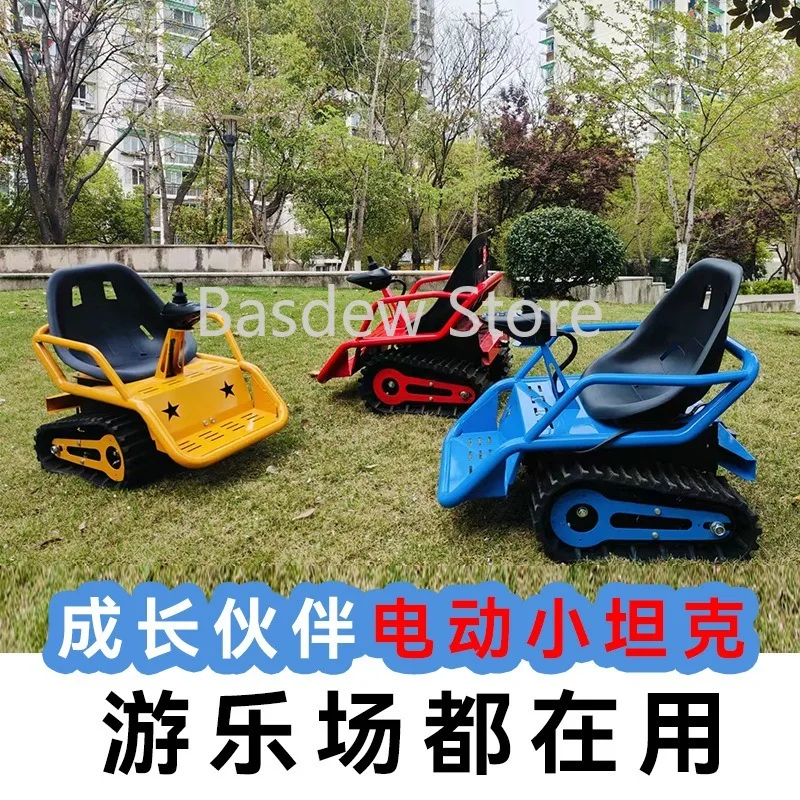 Children's Electric Crawler Small Tank ATV Cardin Toy Car