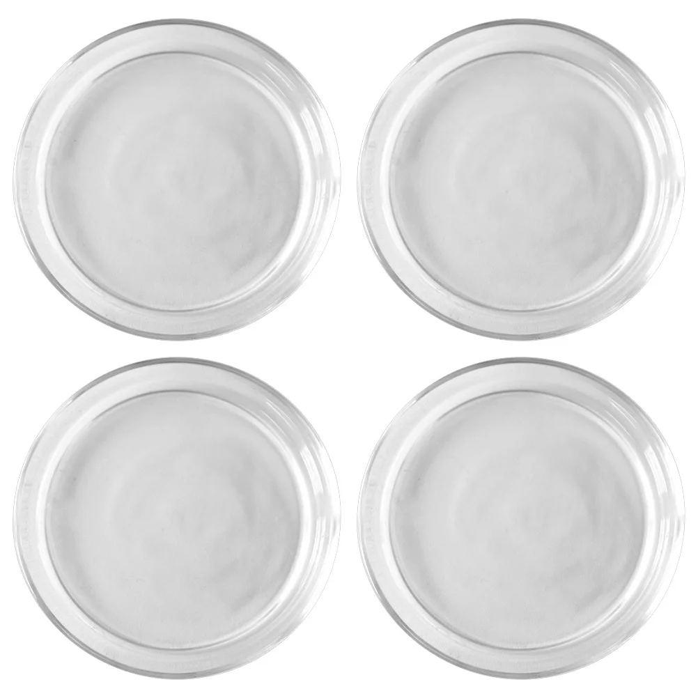 

4Pcs Seasoning Dish Glass Mini Clear Sauce Bowls Practical Condiment Holders for Kitchen Salad Dressing and Dipping