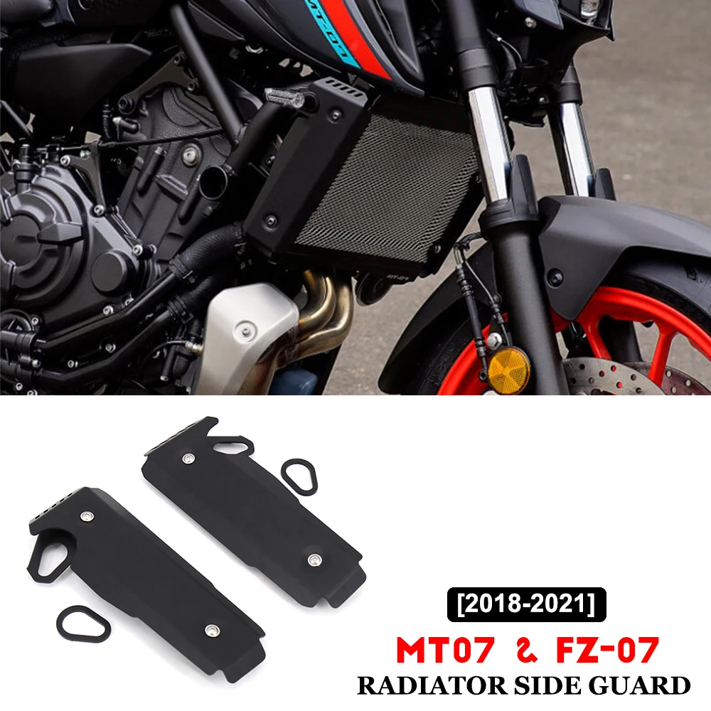 

For YAMAHA MT 07 MT07 FZ 07 FZ07 Motorcycle Accessories Radiator Side Covers Radiator Grille Guard Protector 2018 2019 2020 2021