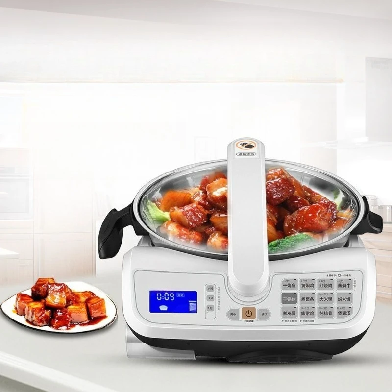 Automatic cooking pot, intelligent reservation electric wok, multi-functional cooking machine
