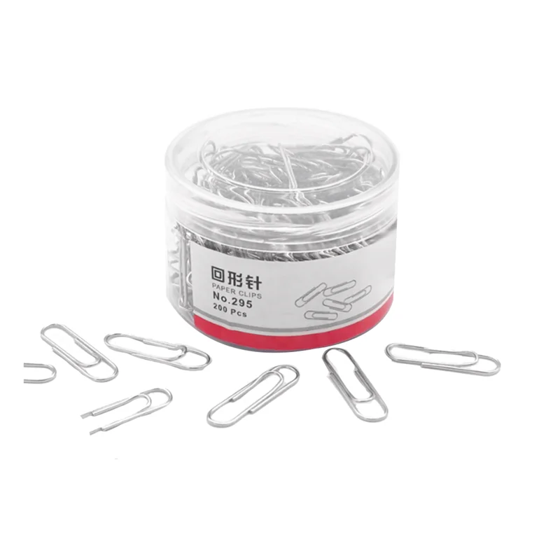 مشبك ورق مطلي بالنيكل من النوع الخلفي مشبك إبرة الخط الخلفي مشبك ورق ملف ورق مستلزمات المكتب مشبك ورق