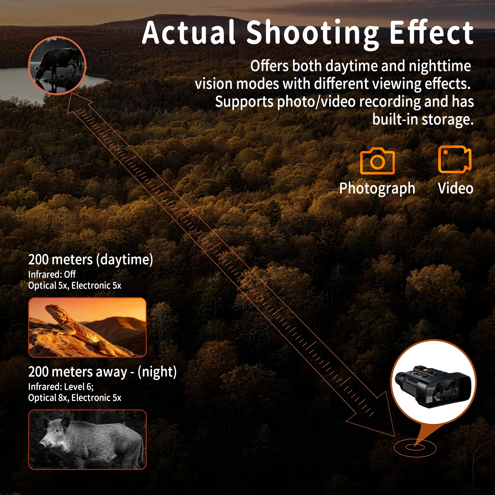 Digital Rangefinder Night Visi - Outdoor Adventure Videos 评论和价格