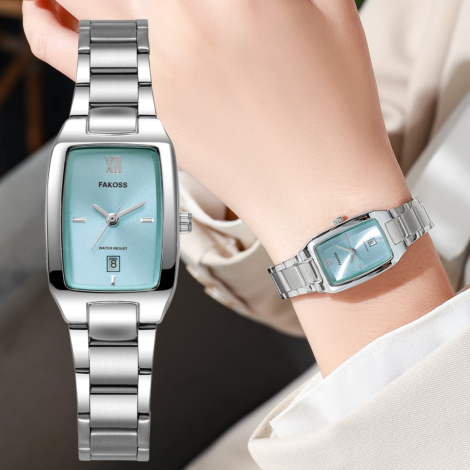 

WWOOR 2025 Fashion New Women's Watches Waterproof Ladies Quartz Watch Luxury Simple Stainless Steel Bracelet Watch Reloj mujer