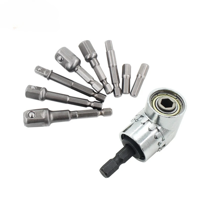 Hexagonal handle to square head socket connecting rod turning batch set with bead connecting rod batch 1/4 3/8 1/2