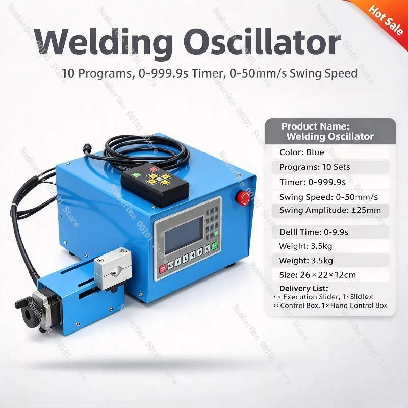 Precision Welding Oscillator, Argon Arc & MIG Welding Torch Weaver, Angle & Straight Swing Cross Fine Adjustment