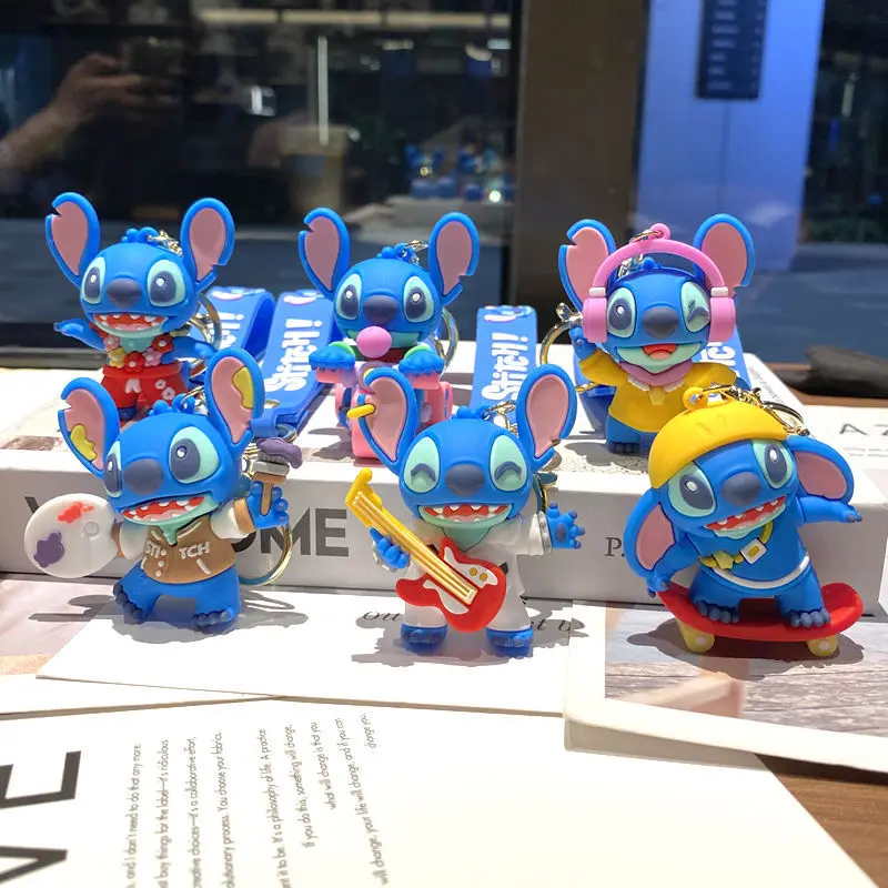 

Брелок-подвеска Stitch Street Series: Мультяшная кукла Стич, маленький подарок
